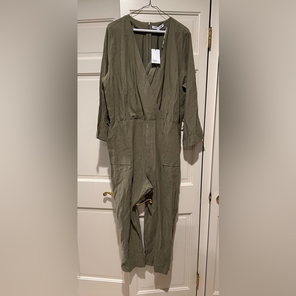 Elizabeth and James Khaki Jumpsuit with Belt